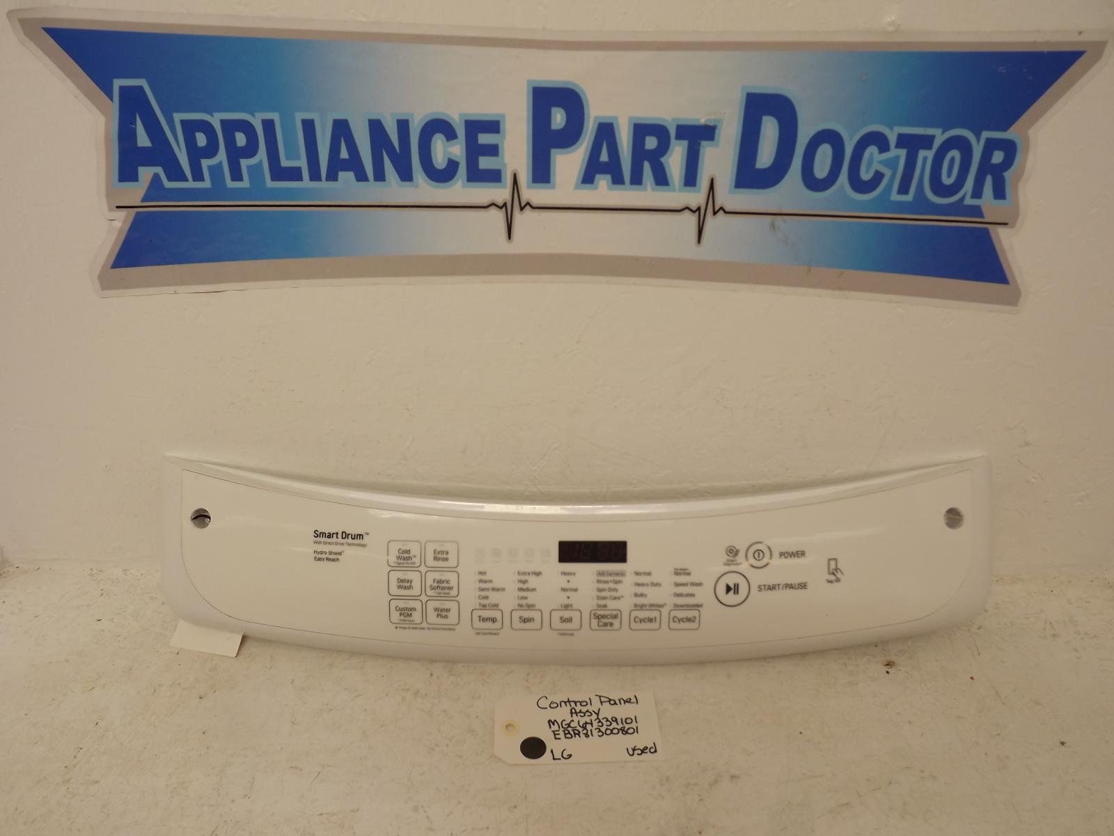 LG Washer MGC64339101 EBR81300801 Control Panel Assy Used LG Washer MGC64339101 EBR81300801 Control Panel Assy Used